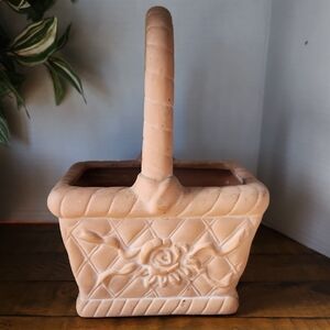 Decorative Terracotta Basket Planter